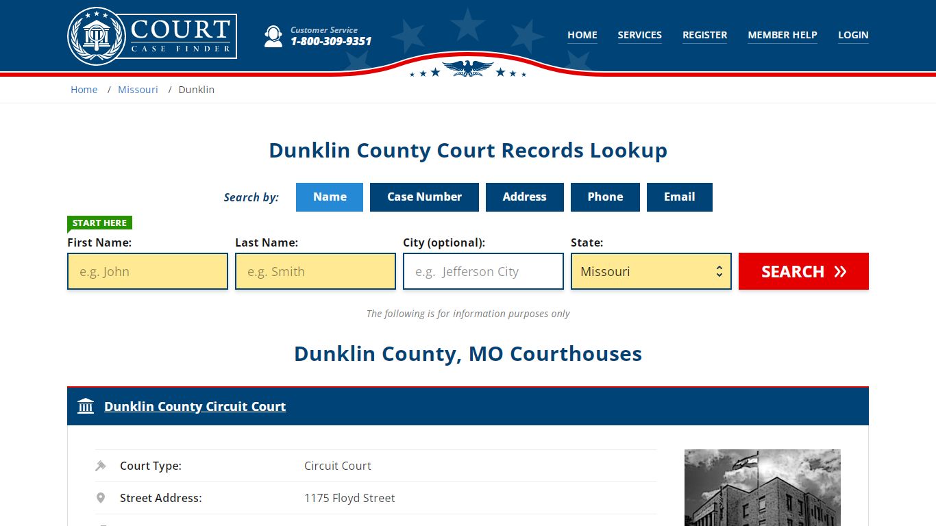 Dunklin County Court Records | MO Case Lookup